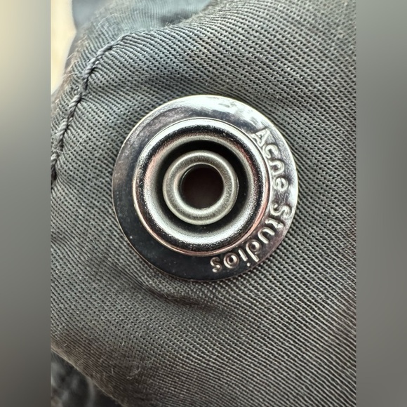 EUC Acne Studios Dusty Grey Satin Cargo Pants - Picture 16 of 16